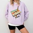 Retro Cassette Tape & Pencil Rewind Nostalgia Party 80s 90s Premium Comfort Colors Sweatshirt Crimson