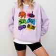 Retro Gamer Controller 80s 90s Video Game Arcade Nostalgia Comfort Colors Sweatshirt Crimson