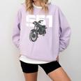 Retro Simme Moped Nostalgia Eastern Block Schwalbe Driver DDR Comfort Colors Sweatshirt Crimson