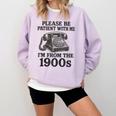 Sarcastic Please Be Patient I'm From The 1900s Comfort Colors Sweatshirt Crimson Sarcastic Please Be Patient I'm From The 1900s Comfort Colors Sweatshirt Crimson