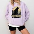 Spaghetti Western Cowboy Culture Classic Western Nostalgia Comfort Colors Sweatshirt Crimson