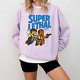 Super Lethal Cute Nostalgia Comfort Colors Sweatshirt Crimson Super Lethal Cute Nostalgia Comfort Colors Sweatshirt Crimson