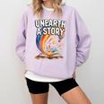 Unearth A Story Rainbow Treasure Book Comfort Colors Sweatshirt Crimson Unearth A Story Rainbow Treasure Book Comfort Colors Sweatshirt Crimson