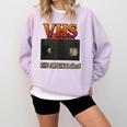 VHS Tape Nostalgia Old School Technology Humor Comfort Colors Sweatshirt Crimson