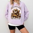 Wise Owl Reading Books Comfort Colors Sweatshirt Crimson