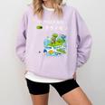 Women's Frutiger Aero Y2K Fashion Trends Statement Piece Tech Orbite Comfort Colors Sweatshirt Crimson