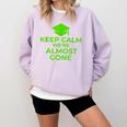 2018 Graduation Red Green High School Color Comfort Colors Sweatshirt Orchid