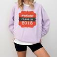 We Out 2018 Graduation Shirts Comfort Colors Sweatshirt Orchid
