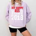 2018 Senior Graduation My Happy Class Shirt Comfort Colors Sweatshirt Orchid