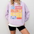 6th Grade Level Complete Shirt Graduation Last Day Of School Comfort Colors Sweatshirt Orchid