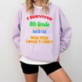 8th Grade Graduation Boys Girls Grad Education Comfort Colors Sweatshirt Orchid