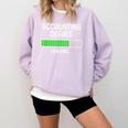 Accounting Degree Loading Shirt Graduation Student Comfort Colors Sweatshirt Orchid