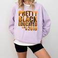 African American Girl Graduation Shirt Senior 2019 Comfort Colors Sweatshirt Orchid