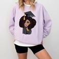 African Woman Educated Graduation 2019 Proud Comfort Colors Sweatshirt Orchid