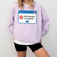 Anti Social Introvert Social Interaction Not Supported Comfort Colors Sweatshirt Orchid