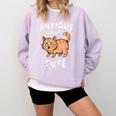 Anxious But Cute Anxiety Meme Cat Lover Introvert For Men Women Comfort Colors Sweatshirt Orchid Anxious But Cute Anxiety Meme Cat Lover Introvert For Men Women Comfort Colors Sweatshirt Orchid