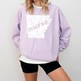 Arkansas Nursing Nurse Graduation Comfort Colors Sweatshirt Orchid