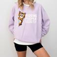Avoiding People Secretly Cat Introvert Humor Comfort Colors Sweatshirt Orchid Avoiding People Secretly Cat Introvert Humor Comfort Colors Sweatshirt Orchid