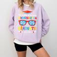 Awesome Kindergarten Graduate Looks Like 2024 Graduation Comfort Colors Sweatshirt Orchid