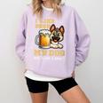I Like Beer My Dog And Maybe 2 People Introvert Pun Comfort Colors Sweatshirt Orchid I Like Beer My Dog And Maybe 2 People Introvert Pun Comfort Colors Sweatshirt Orchid