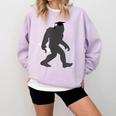 Bigfoot Graduate Shirt Cute Sasquatch Graduation Comfort Colors Sweatshirt Orchid