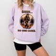 Bigfoot Sasquatch Lover Introvert Antisocial Humor Comfort Colors Sweatshirt Orchid