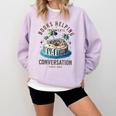 Books Helping Introvert Avoid Conversation Comfort Colors Sweatshirt Orchid Books Helping Introvert Avoid Conversation Comfort Colors Sweatshirt Orchid