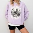 More Books Less People Introvert Skeleton Reading Comfort Colors Sweatshirt Orchid