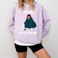 Can't Have Plans Introvert Staying Home Comfort Colors Sweatshirt Orchid