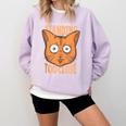Cat Lover Antisocial Too Close Introvert People Hater Comfort Colors Sweatshirt Orchid Cat Lover Antisocial Too Close Introvert People Hater Comfort Colors Sweatshirt Orchid