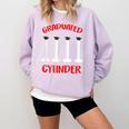 Chemistry Science Joke Graduated Cylinder Graduation T-Shirt Comfort Colors Sweatshirt Orchid