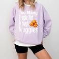 Chicken Nugget Saying Introvert Nuggie Foodie Food Comfort Colors Sweatshirt Orchid