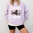 Chocolate Lab Dog Introvert Chocolate Labrador Retriever Comfort Colors Sweatshirt Orchid Chocolate Lab Dog Introvert Chocolate Labrador Retriever Comfort Colors Sweatshirt Orchid