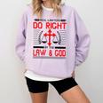 Christian Lawyer Attorney Law Student Graduation Exam Comfort Colors Sweatshirt Orchid