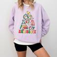 Christmas Audiology Tree Audiology Student Graduation Comfort Colors Sweatshirt Orchid