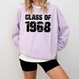 Class Of 1968 High School College Graduation Reunion Comfort Colors Sweatshirt Orchid