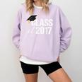 Class Of 2017 Senior Graduation Comfort Colors Sweatshirt Orchid