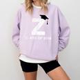 Class Of 2018 Last Name Letter Z Graduation Comfort Colors Sweatshirt Orchid