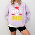 Class Of 2019 Graduation Senior High School College Comfort Colors Sweatshirt Orchid