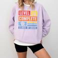 Class Of 2019 Senior High School Graduation Level 12th Grade Comfort Colors Sweatshirt Orchid