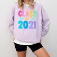 Class Of 2021 Graduation Grow With Me Comfort Colors Sweatshirt Orchid
