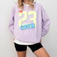 Class Of 2023 Seniors 23 Crew Senior Graduation Idea Comfort Colors Sweatshirt Orchid