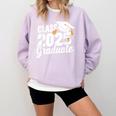 Class Of 2025 Graduate 2025 Graduation Comfort Colors Sweatshirt Orchid