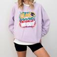 Class Of 2025 We Out Graffiti Graduation 2025 Comfort Colors Sweatshirt Orchid