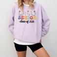 Class Of 2025 Senior 25 High School Graduation Comfort Colors Sweatshirt Orchid