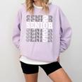 Class Of 2025 Senior 2025 Back To School 2025 Graduation 25 Comfort Colors Sweatshirt Orchid
