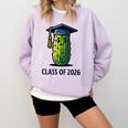 Class Of 2026 Graduation Pickle Trendy Graduate Humor Comfort Colors Sweatshirt Orchid