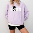 Class Of 2026 Senior 2026 Soccer High School Graduation Comfort Colors Sweatshirt Orchid