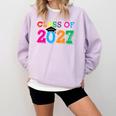Class Of 2027 Shirt For Boys And Girls Fun 2027 Graduation Comfort Colors Sweatshirt Orchid