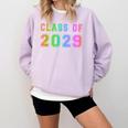 Class Of 2029 High School Graduation Date Graduate T Shirt Comfort Colors Sweatshirt Orchid